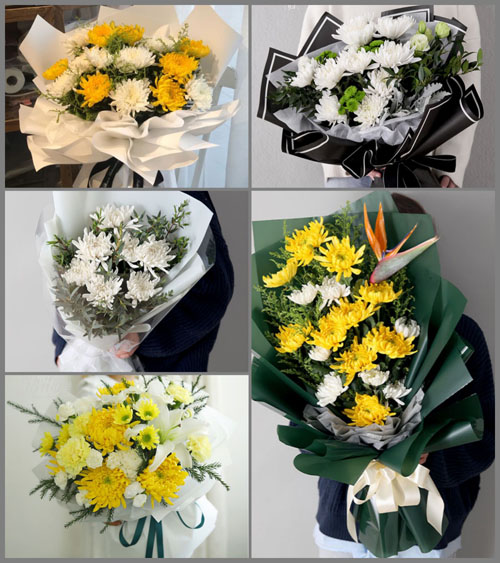 湖北咸宁市咸安区桂花镇白事花束代送